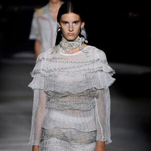 Missoni RTW Spring 2019 Runway Collection Crochet FLAX Knitwear Sweater Large